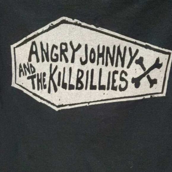 Angry Johnny And The Killbillies Band Tee Newengland Size Small Coffin Skulls - Picture 4 of 6